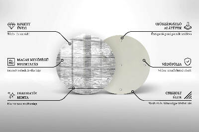 Coaster de lumânări rotundă Scândură de lemn vechi