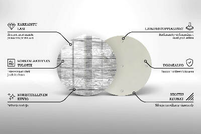 Coaster de lumânări rotundă Scândură de lemn vechi