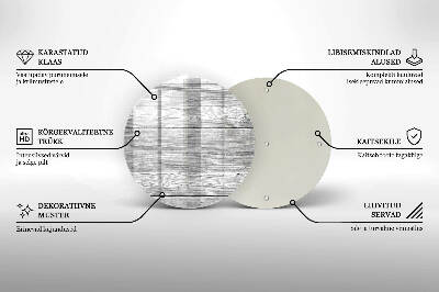 Coaster de lumânări rotundă Scândură de lemn vechi