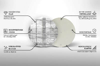 Coaster de lumânări rotundă Scândură de lemn vechi