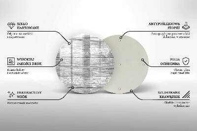 Coaster de lumânări rotundă Scândură de lemn vechi