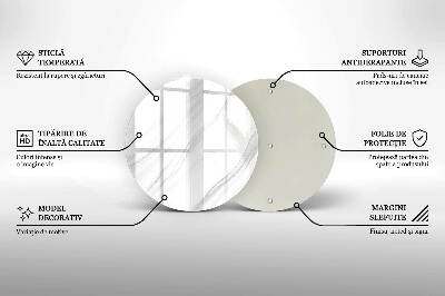 Coaster de lumânări rotundă Marmură moale