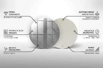 Coaster de lumânări mormânte rotundă Fundal textură metal