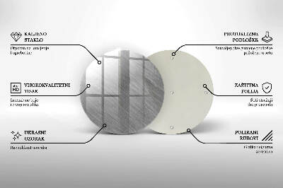 Coaster de lumânări mormânte rotundă Fundal textură metal