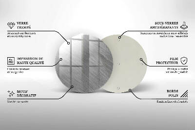 Coaster de lumânări mormânte rotundă Fundal textură metal