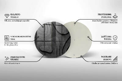 Coaster de lumânări mormânte rotundă Forme de piatră 3D