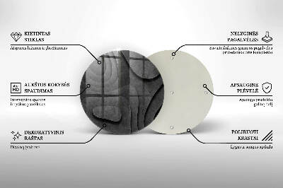 Coaster de lumânări mormânte rotundă Forme de piatră 3D