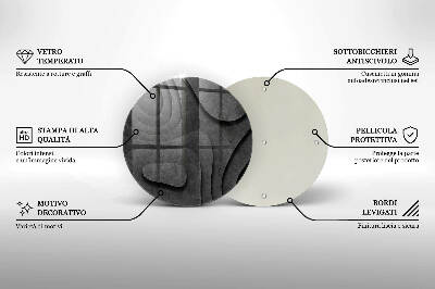 Coaster de lumânări mormânte rotundă Forme de piatră 3D