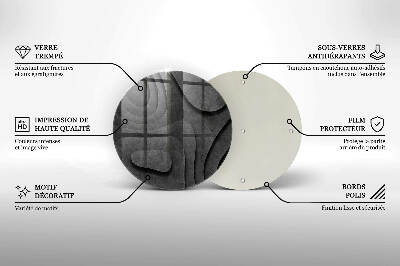 Coaster de lumânări mormânte rotundă Forme de piatră 3D