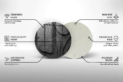 Coaster de lumânări mormânte rotundă Forme de piatră 3D