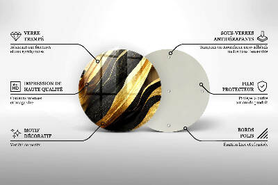 Coaster de lumânări mormânte rotundă Abstracție elegantă