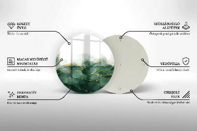 Coaster de lumânări mormânte rotundă Natură abstractă