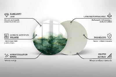 Coaster de lumânări mormânte rotundă Natură abstractă