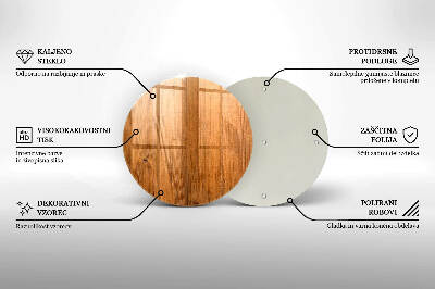 Coaster de lumânări mormânte rotundă Scânduri de lemn