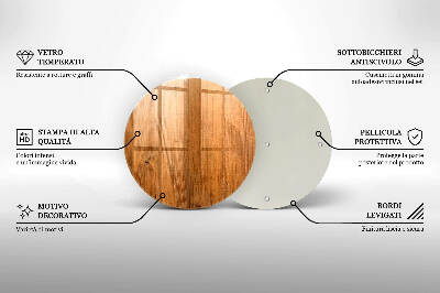 Coaster de lumânări mormânte rotundă Scânduri de lemn