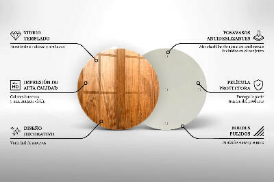 Coaster de lumânări mormânte rotundă Scânduri de lemn