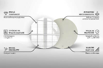 Coaster de lumânări rotundă Scânduri moderne din lemn deschis