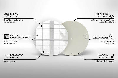 Coaster de lumânări rotundă Scânduri moderne din lemn deschis