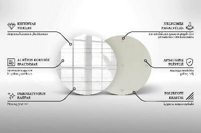 Coaster de lumânări rotundă Scânduri moderne din lemn deschis