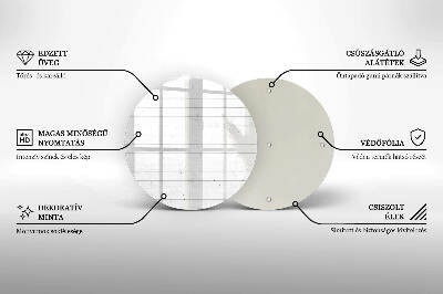 Coaster de lumânări rotundă Scânduri moderne din lemn deschis