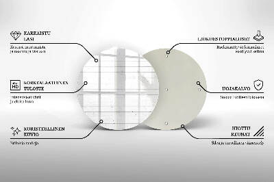 Coaster de lumânări rotundă Scânduri moderne din lemn deschis