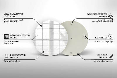 Coaster de lumânări rotundă Scânduri moderne din lemn deschis