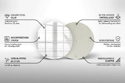 Coaster de lumânări rotundă Scânduri moderne din lemn deschis