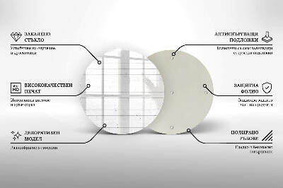 Coaster de lumânări rotundă Scânduri moderne din lemn deschis