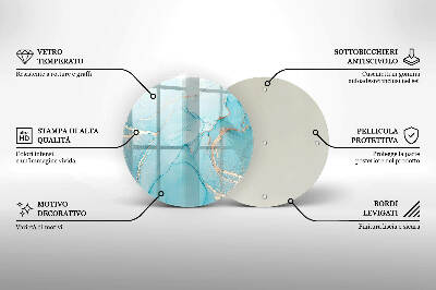 Coaster de lumânări mormânte rotundă Abstracție de piatră