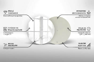 Coaster de lumânări rotundă Marmură modernă