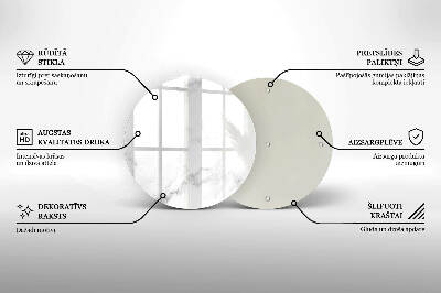 Coaster de lumânări rotundă Marmură modernă