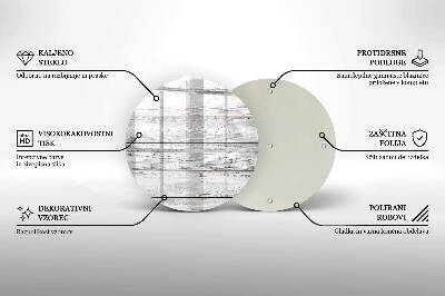 Coaster de lumânări mormânte rotundă Scânduri ușoare din lemn