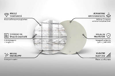 Coaster de lumânări mormânte rotundă Scânduri ușoare din lemn