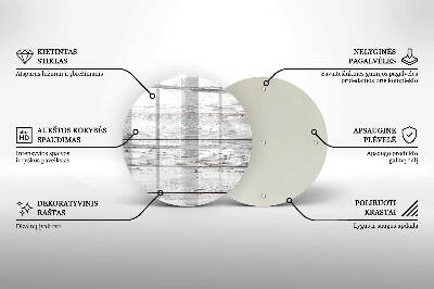 Coaster de lumânări mormânte rotundă Scânduri ușoare din lemn