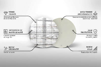 Coaster de lumânări mormânte rotundă Scânduri ușoare din lemn