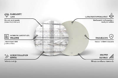 Coaster de lumânări mormânte rotundă Scânduri ușoare din lemn