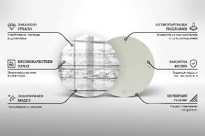 Coaster de lumânări mormânte rotundă Scânduri ușoare din lemn