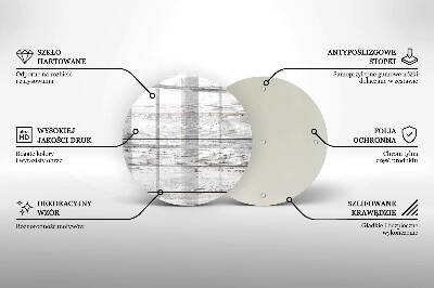 Coaster de lumânări mormânte rotundă Scânduri ușoare din lemn