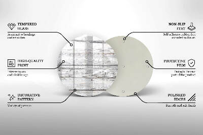 Coaster de lumânări mormânte rotundă Scânduri ușoare din lemn
