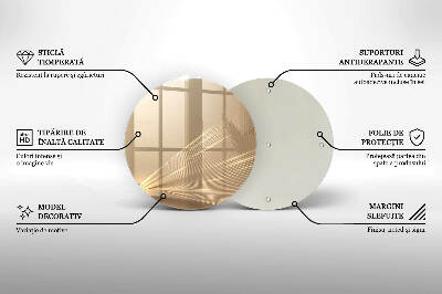 Coaster de lumânări mormânte rotundă Abstracție modernă