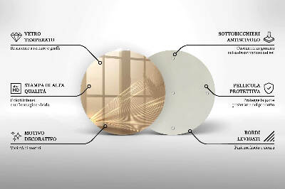 Coaster de lumânări mormânte rotundă Abstracție modernă