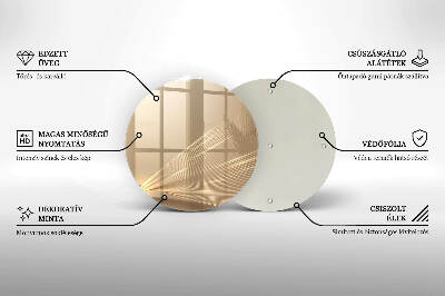 Coaster de lumânări mormânte rotundă Abstracție modernă