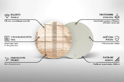 Coaster de lumânări mormânte rotundă Scânduri din lemn