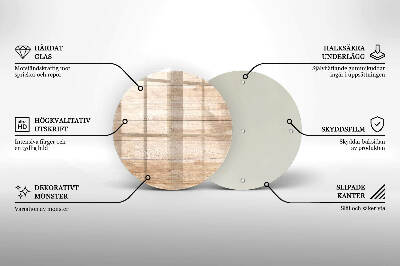 Coaster de lumânări mormânte rotundă Scânduri din lemn