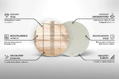 Coaster de lumânări mormânte rotundă Scânduri din lemn