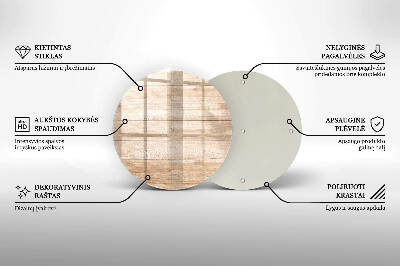 Coaster de lumânări mormânte rotundă Scânduri din lemn