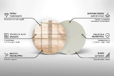 Coaster de lumânări mormânte rotundă Scânduri din lemn