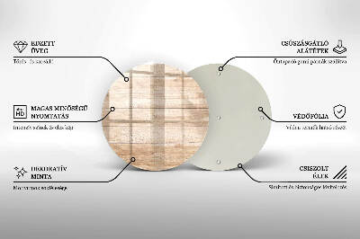 Coaster de lumânări mormânte rotundă Scânduri din lemn