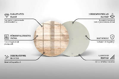 Coaster de lumânări mormânte rotundă Scânduri din lemn