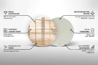 Coaster de lumânări mormânte rotundă Scânduri din lemn